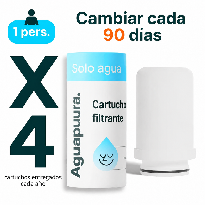 Cartuchos filtrantes Aguapuura (sin filtro)