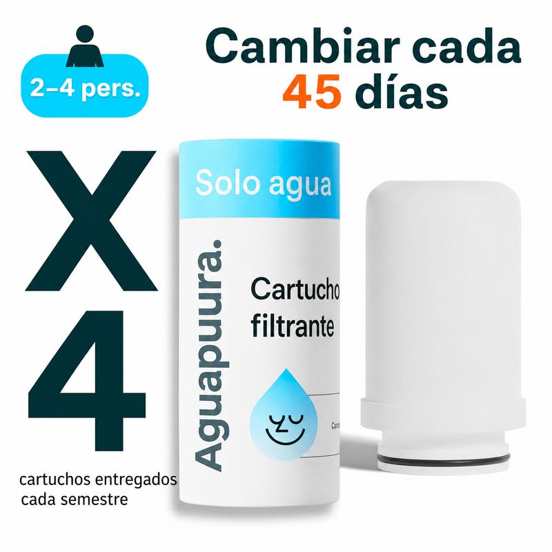 Cartuchos filtrantes Aguapuura (sin filtro)
