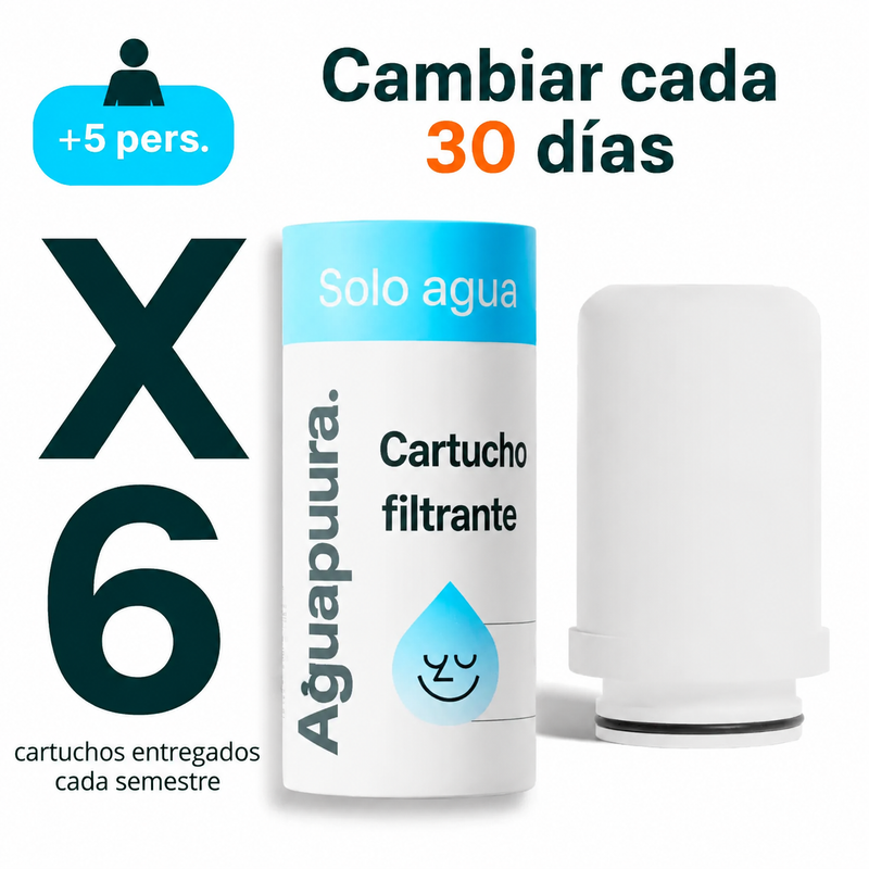 Cartuchos filtrantes Aguapuura (sin filtro)