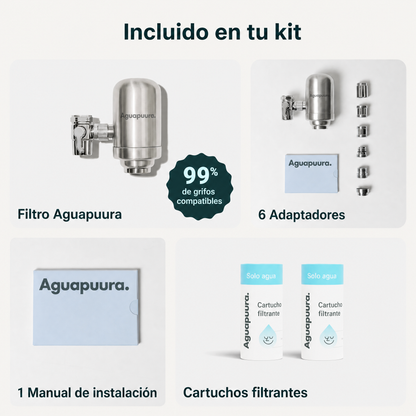 Filtro Aguapuura para el grifo